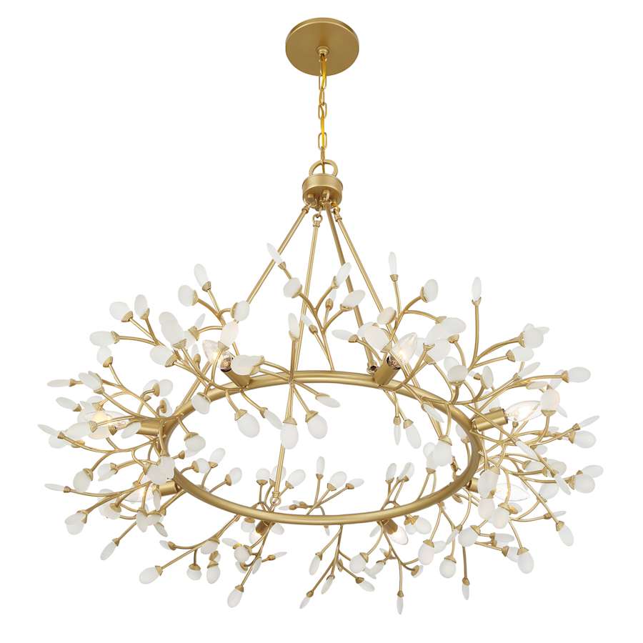 Savoy House Once 8 Light 36" Wide Ring Chandelier