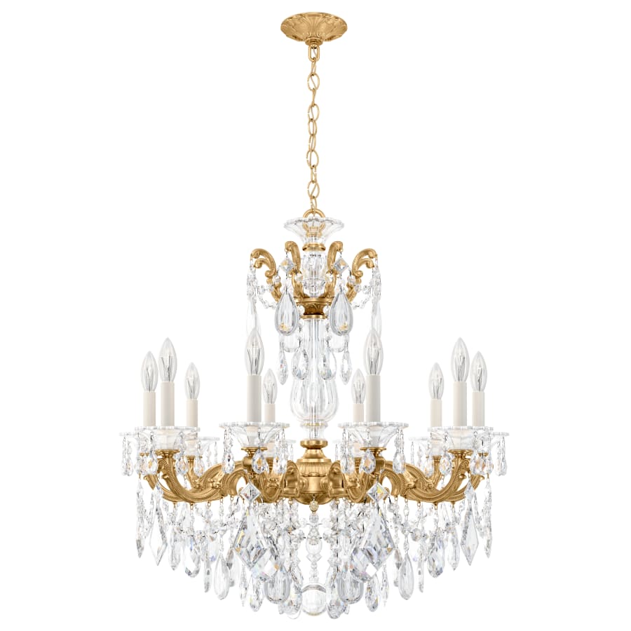 Schonbek La Scala 10 Light 28" Wide Crystal Chandelier