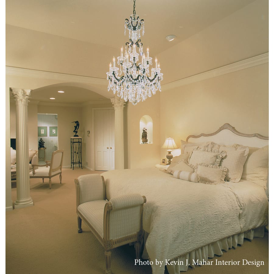 Schonbek La Scala 10 Light 28" Wide Crystal Chandelier