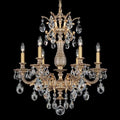 Schonbek Milano 6 Light 24" Wide Crystal Chandelier with Clear Optic Crystals