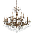 Schonbek Milano 15 Light 39" Wide Crystal Chandelier with Clear Optic Crystals