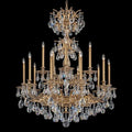Schonbek Milano 15 Light 39" Wide Crystal Chandelier with Clear Optic Crystals