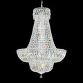 Schonbek Petit 23 Light 24" Wide Crystal Empire Chandelier with Clear Swarovski Crystals