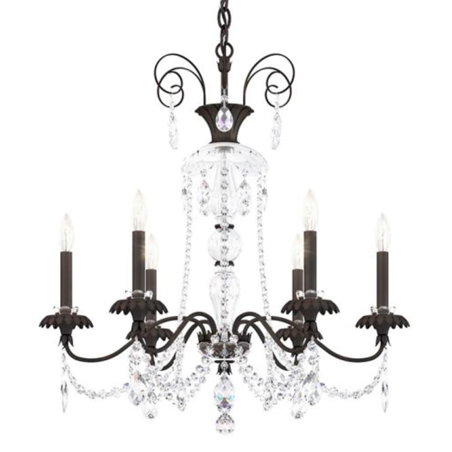 Schonbek Helenia 6 Light 28" Wide Crystal Chandelier with Clear Heritage Crystal Accents