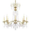 Schonbek Helenia 8 Light 32" Wide Crystal Chandelier with Clear Heritage Crystal Accents