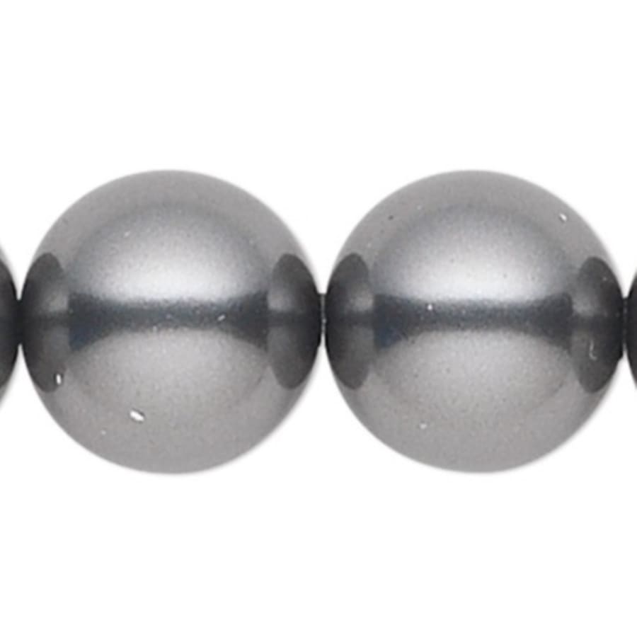 Schonbek Priscilla 10 Light 36" Wide Crystal Chandelier with Dark Grey Pearl Beads