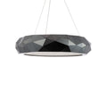 Schonbek Beyond Mosaic 31" Wide Switchable Color Temperature LED Crystal Accented Drum Pendant