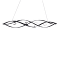 Schonbek Beyond Slipstream 57" Wide LED Crystal Linear Pendant