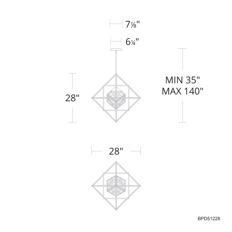 Schonbek Beyond Heracles 28" Wide LED Crystal Pendant