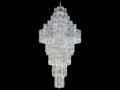 Schonbek Equinoxe 63-Light Crystal Chandelier in Polished Silver