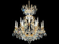Schonbek Renaissance 13-Light Gold Crystal Candelabra Chandelier