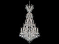 Schonbek 25-Light Renaissance Crystal Candelabra Chandelier in Gold