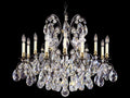 Schonbek Renaissance 13-Light Pewter Crystal Candelabra Chandelier