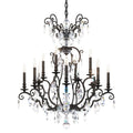 Schonbek Renaissance Nouveau 12 Light 32" Wide Crystal Chandelier with Clear Heritage Crystal Accents