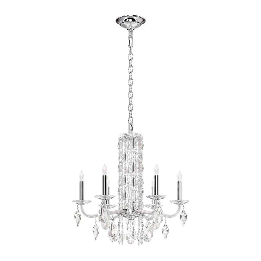 Schonbek Sarella 6 Light 25" Wide Crystal Chandelier with Heritage Crystals