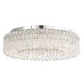 Schonbek Sarella 12 Light 24" Wide Flush Mount Drum Ceiling Fixture with Heritage Crystals