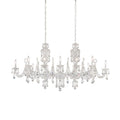 Schonbek Sterling Linear 12 Light 58" Wide Crystal Linear Chandelier