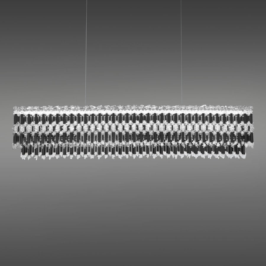 Schonbek Tahitian 48" Wide LED Crystal Linear Chandelier