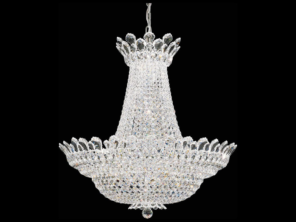 Schonbek Trilliane 53-Light Crystal Chandelier in Polished Silver