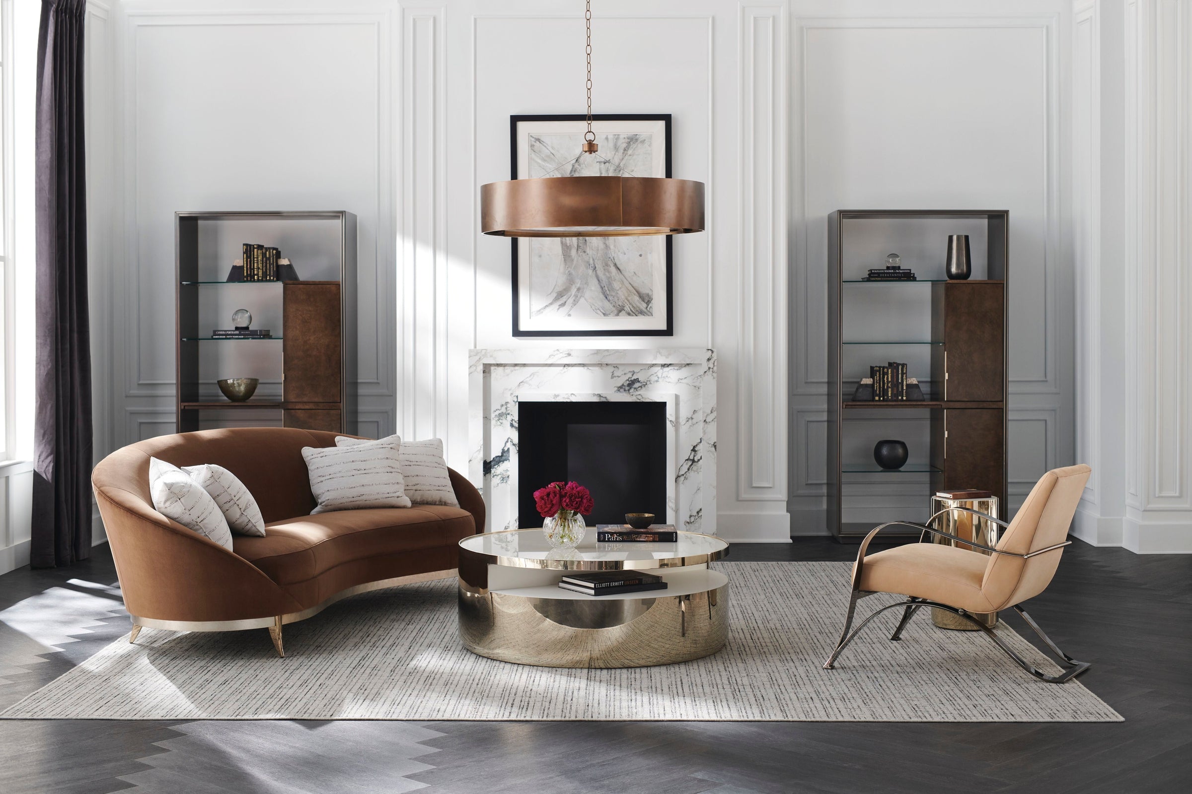 Caracole Signature Metropolitan Main Event Sofa (UPH-025V-040-B) INV