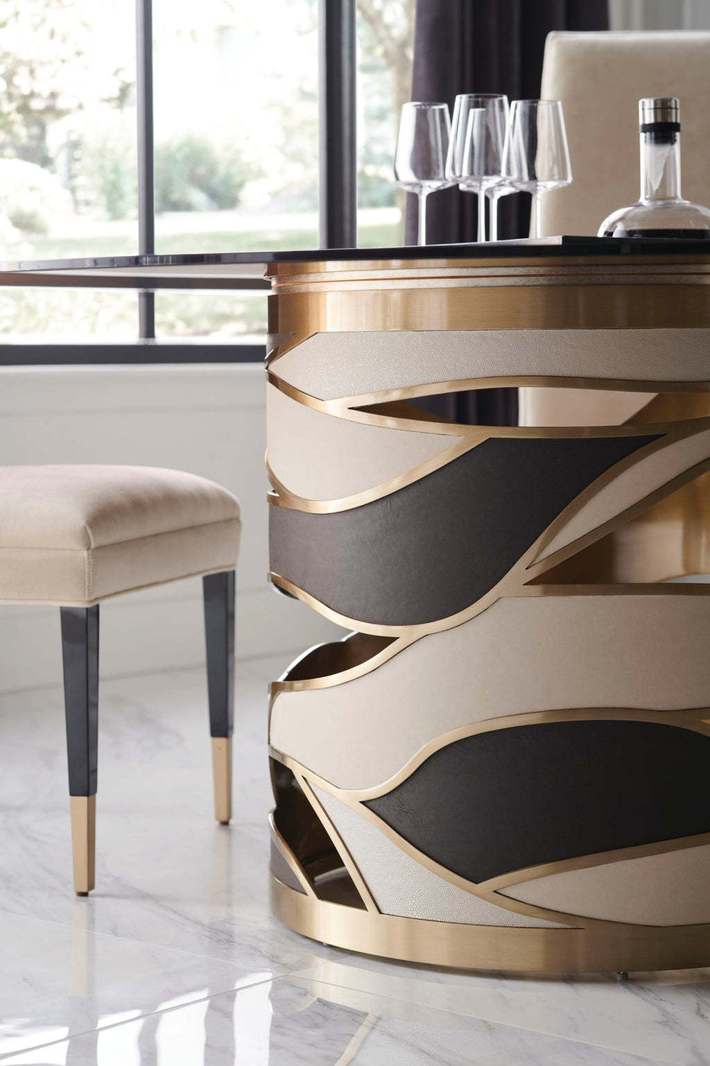 Caracole Signature Metropolitan The Masters Dining Side Chair - Set of 2