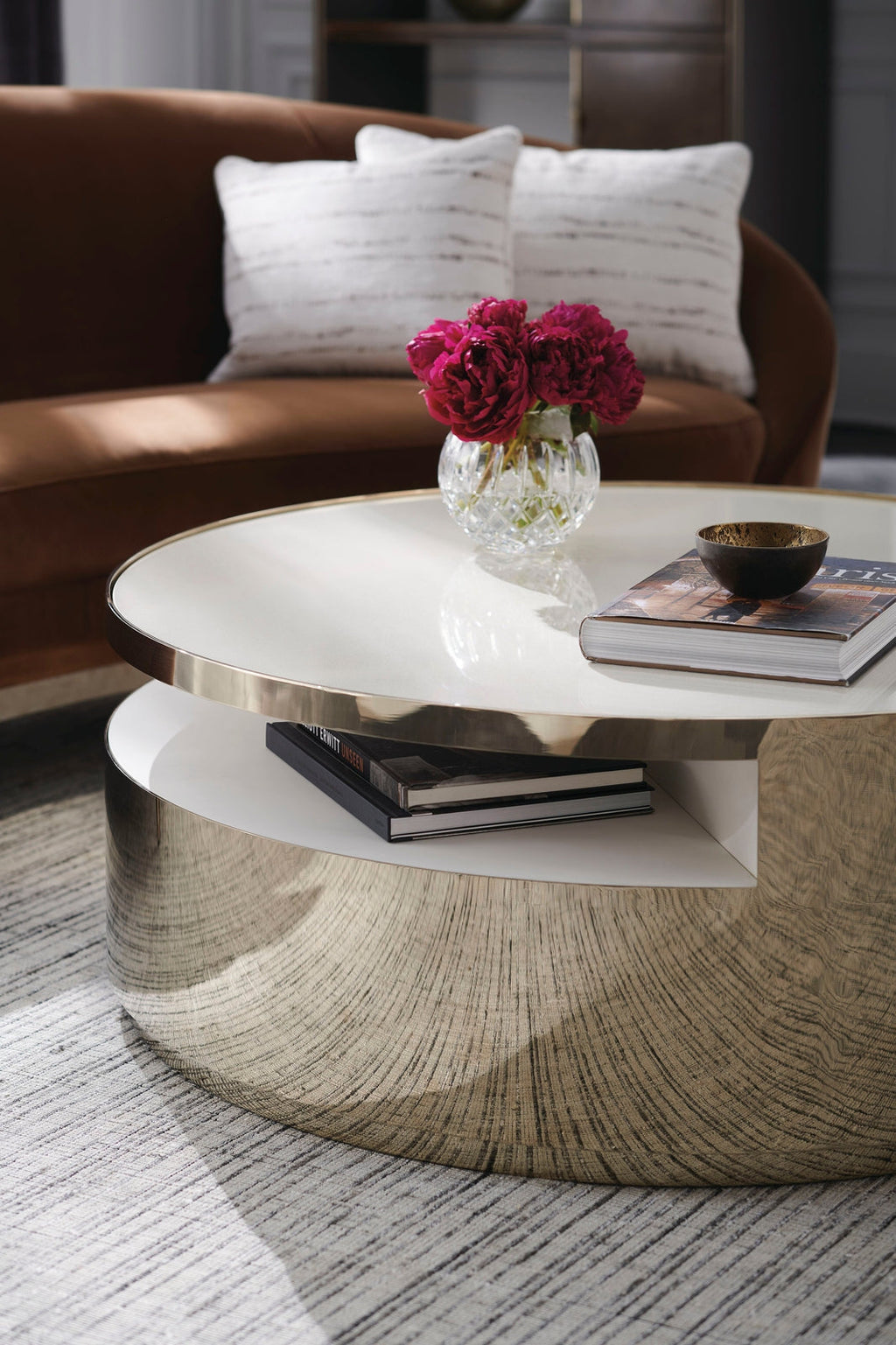 Caracole Signature Metropolitan Turn Style Cocktail Table