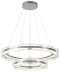 Solstice 36.6"W Tiered Standard LED Pendant w/ Clear Glass Shade