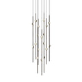 Sonneman Constellation 12" Wide LED Multi Light Pendant with Clear Faceted Acrylic Shades and 240" Cable - 3000K