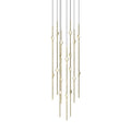 Sonneman Constellation 12" Wide LED Multi Light Pendant with Clear Faceted Acrylic Shades and 120" Cable - 3000K