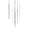 Sonneman Constellation 25" Wide LED Multi Light Pendant with Clear Faceted Acrylic Shades and 120" Cable - 2700K