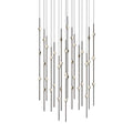 Sonneman Constellation 22" Wide LED Multi Light Pendant with Clear Faceted Acrylic Shades and 120" Cable - 2700K