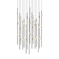 Sonneman Constellation 22" Wide LED Multi Light Pendant with White Optical Acrylic Shades and 240" Cable - 2200K