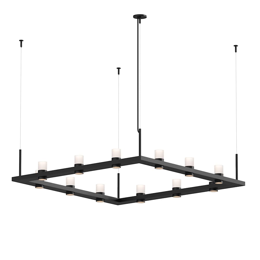 Sonneman Intervals 56" Wide Pillar Candle Chandelier