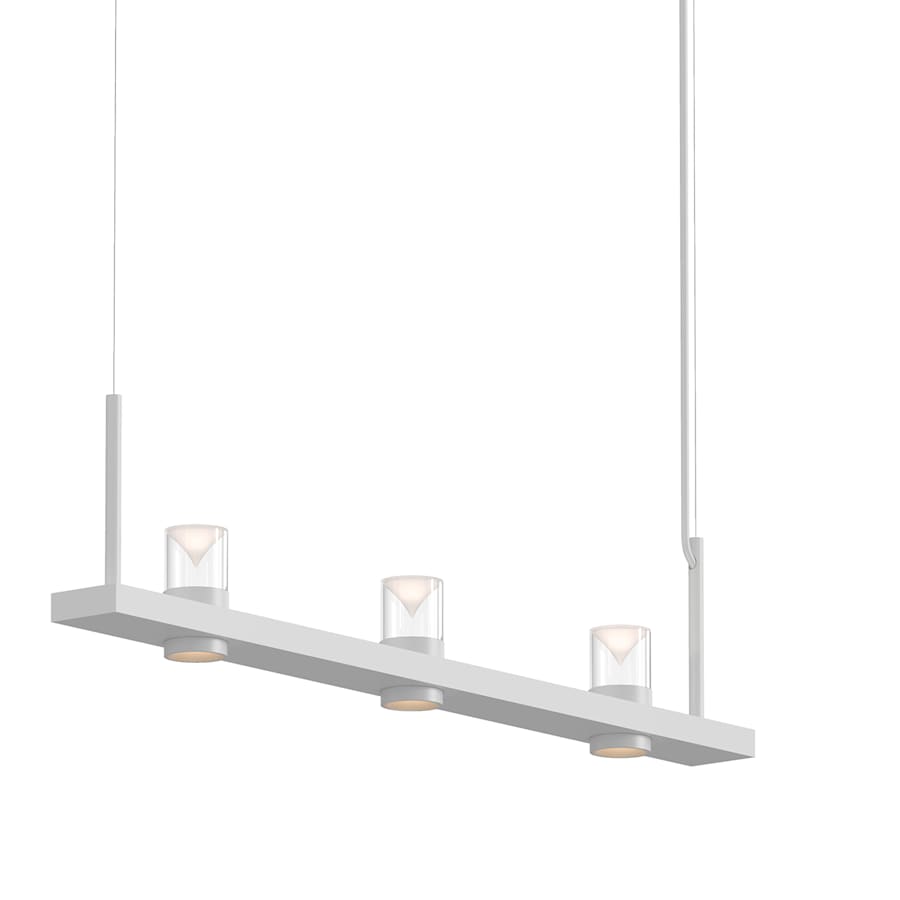 Sonneman Intervals 49" Wide Pillar Candle Linear Chandelier