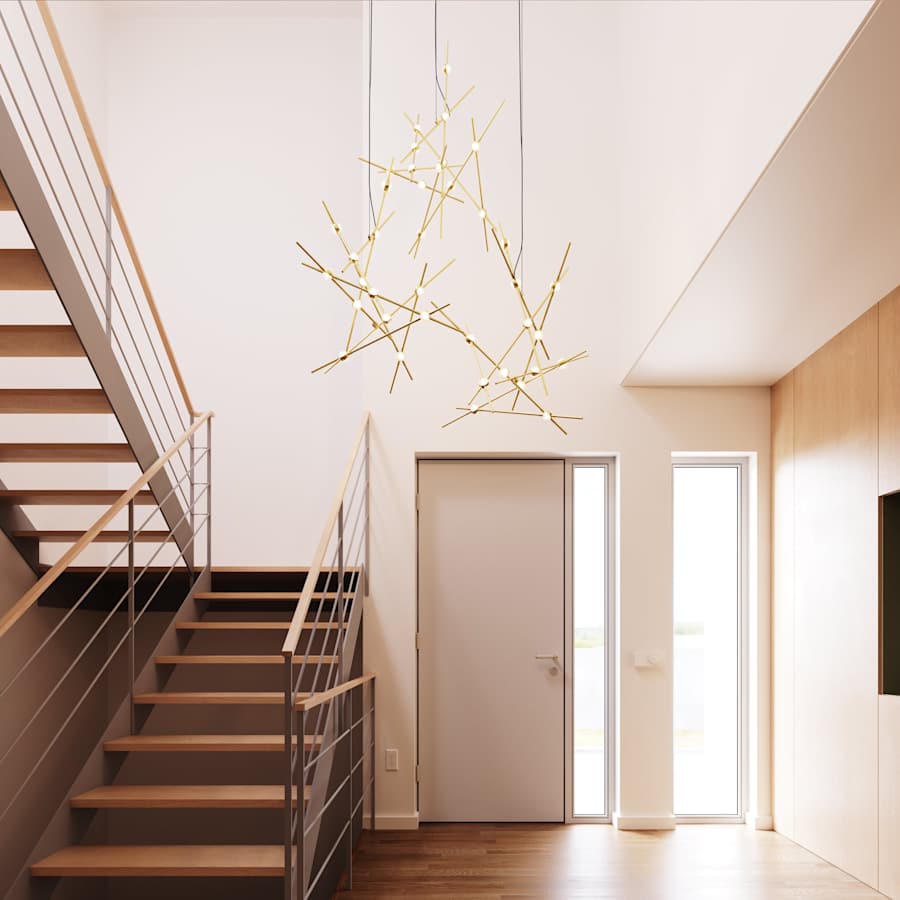 Sonneman Constellation 26" Wide Abstract Chandelier