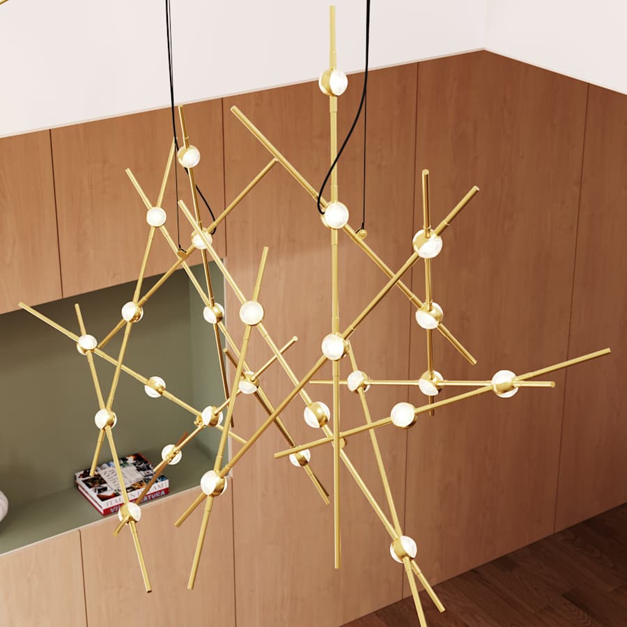 Sonneman Constellation 26" Wide Abstract Chandelier