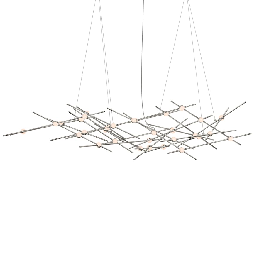 Sonneman Constellation Ursa Minor 25 Light 55" Wide LED Abstract Chandelier with White Acrylic Shades