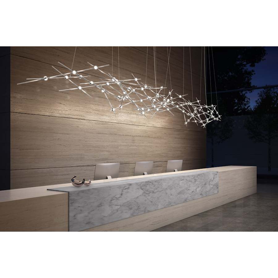 Sonneman Constellation Ursa Minor 25 Light 55" Wide LED Abstract Chandelier