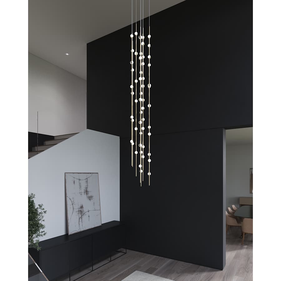 Sonneman Constellation Andromeda 55 Light 12" Wide LED Abstract Multi Light Pendant