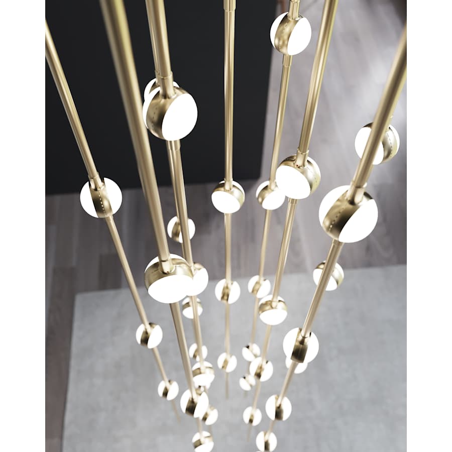 Sonneman Constellation Andromeda 55 Light 12" Wide LED Abstract Multi Light Pendant