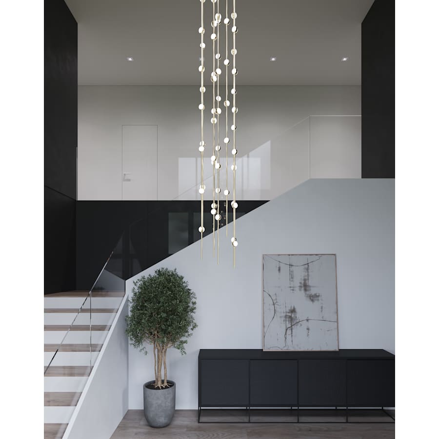 Sonneman Constellation 12" Wide Beaded Chandelier