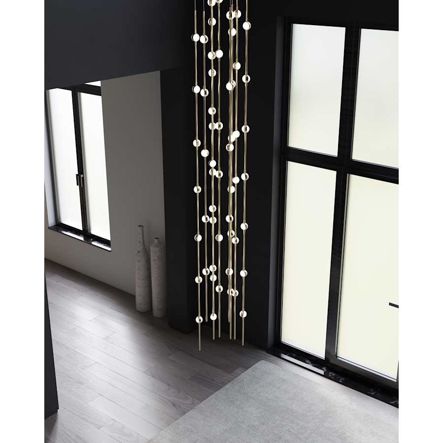 Sonneman Constellation 12" Wide Beaded Chandelier