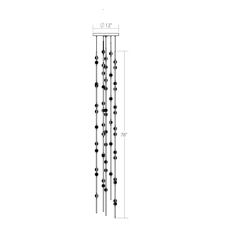 Sonneman Constellation 12" Wide Chandelier