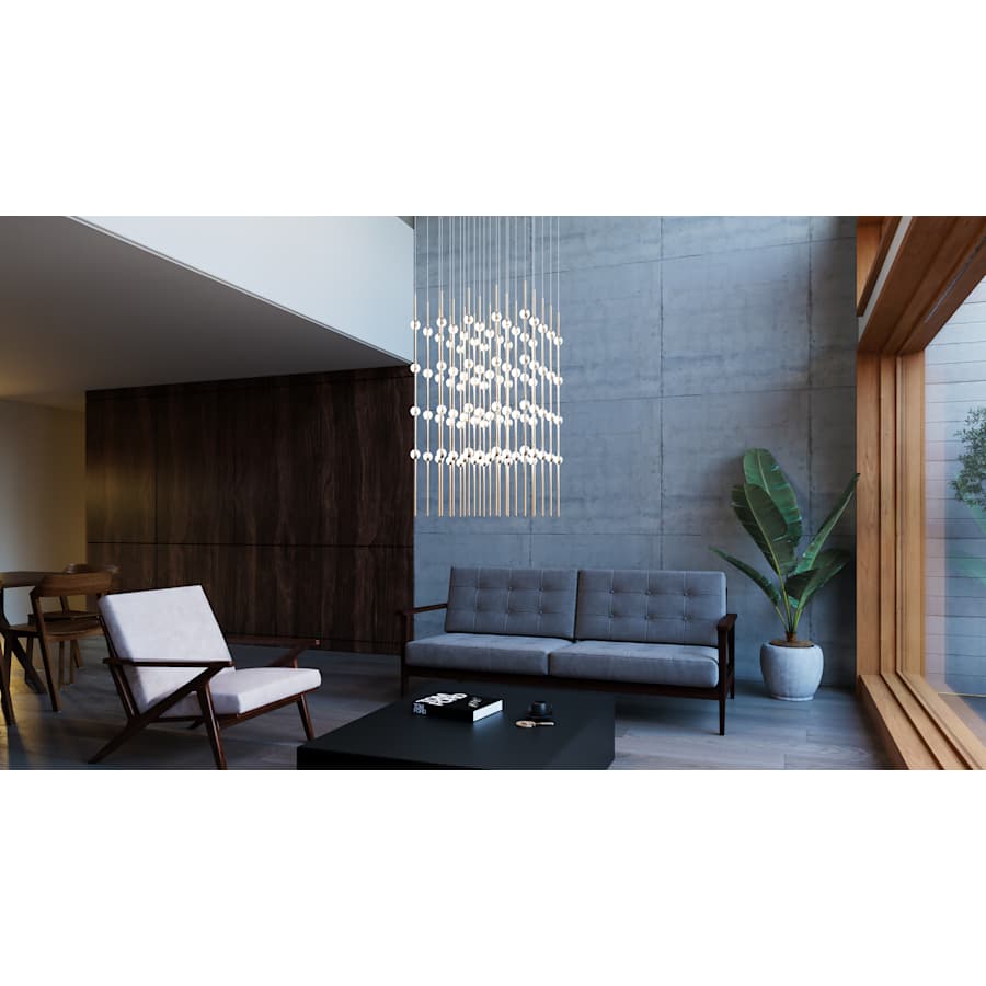 Sonneman Constellation 21" Wide Beaded Chandelier