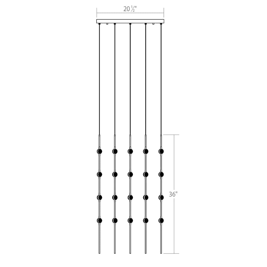 Sonneman Constellation 21" Wide Chandelier