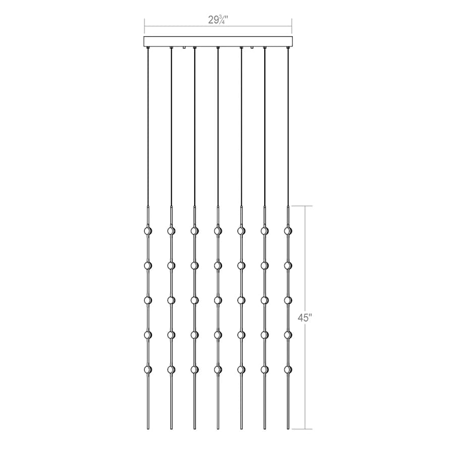 Sonneman Constellation 30" Wide Chandelier
