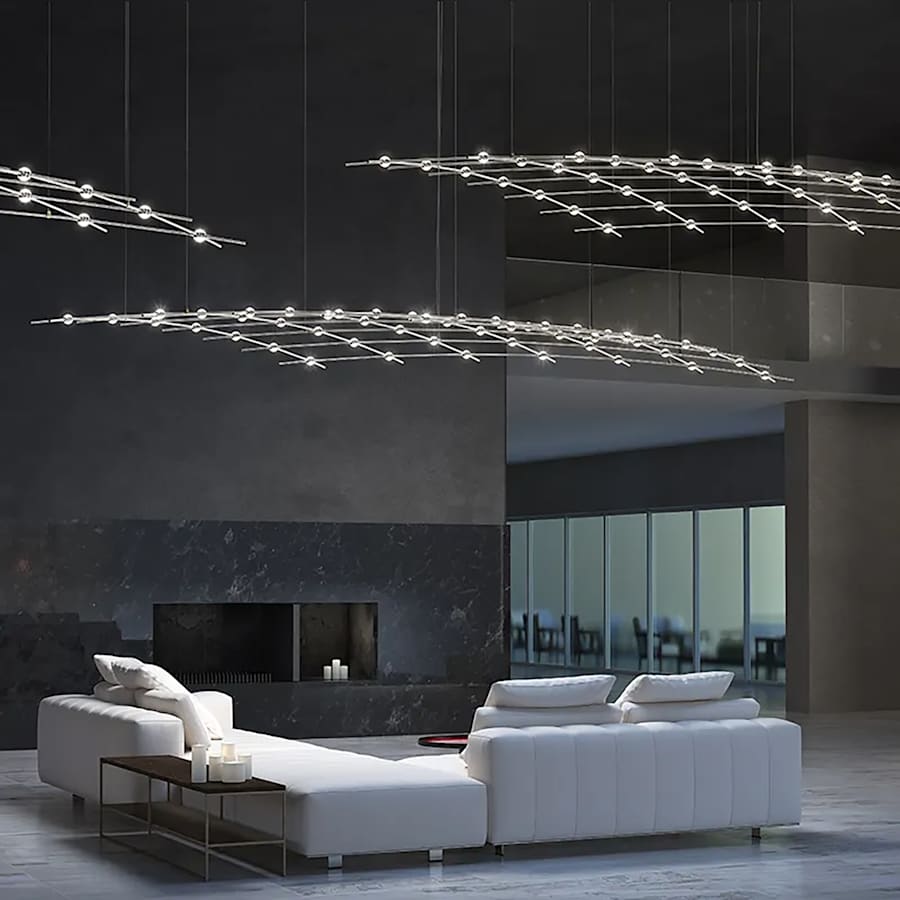 Sonneman Constellation 177" Wide Abstract Chandelier