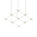 Sonneman Constellation Aquarius Minor 9 Light 67" Wide LED Chandelier with Optical Acrylic Shades
