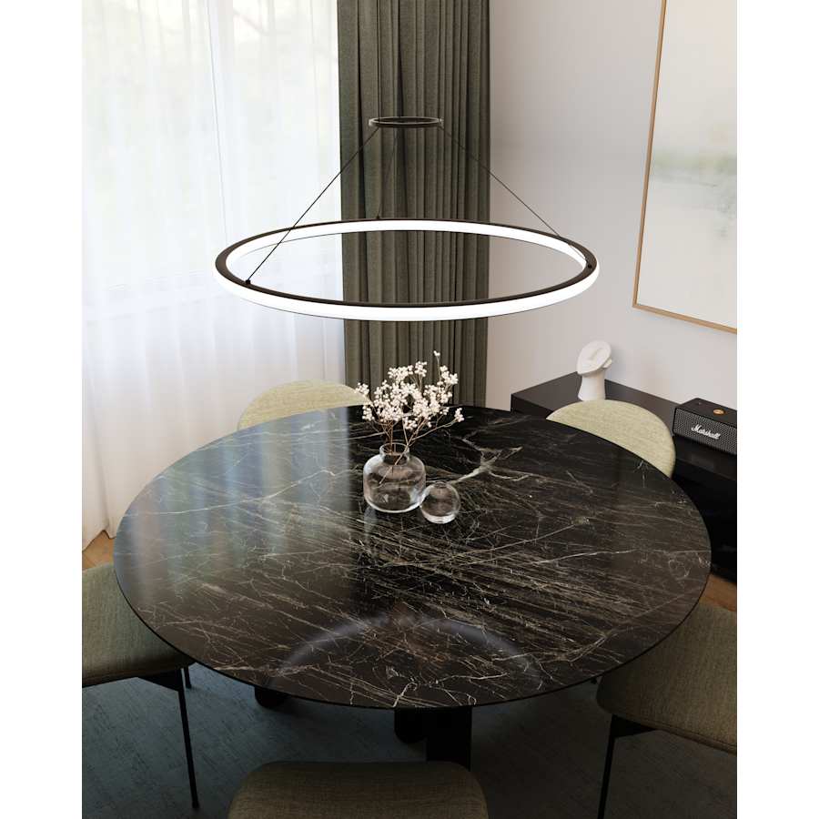 Sonneman Luna 38" Wide LED Ring Chandelier - 3000K