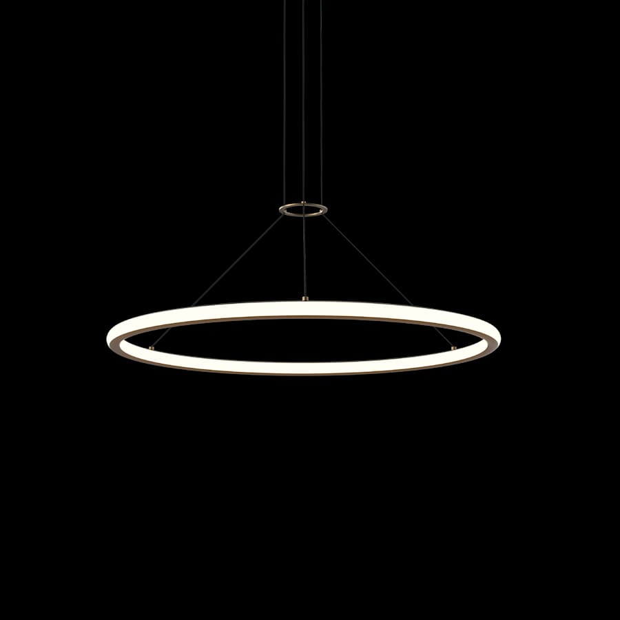 Sonneman Luna 38" Wide LED Ring Chandelier - 3000K